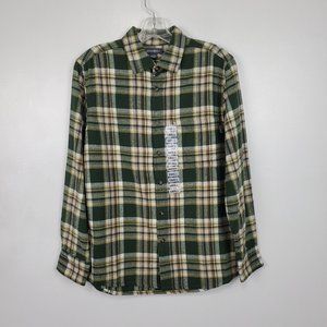Eddie Bauer Men's Bayleaf Plaid Button Up Bristol Flannel Shirt NEW NWT Size S